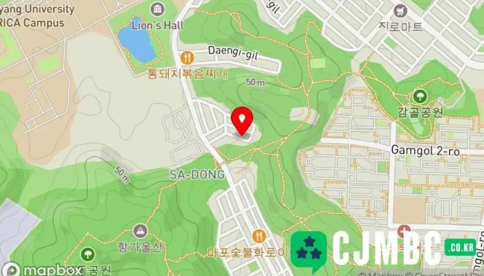 Ansannusuireseolbi 지도 - 안산시