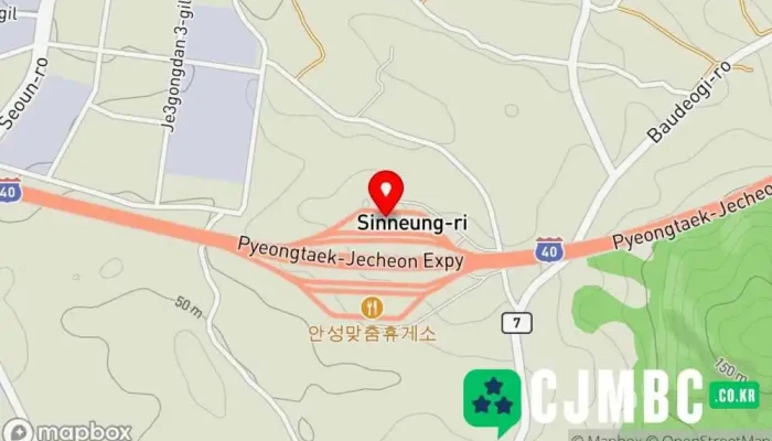 지도 안성맞춤휴게소(평택방향) 유료 도로 휴게소 에서 안성시