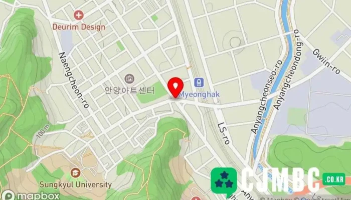 지도 안양시  에서 안양시