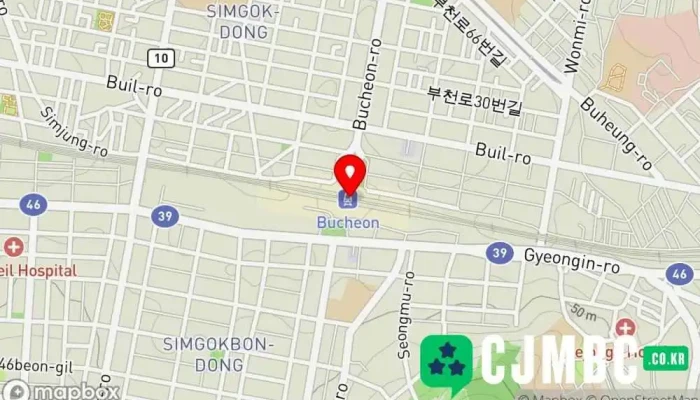 지도 부천 다방 지하철역 에서 부천시
