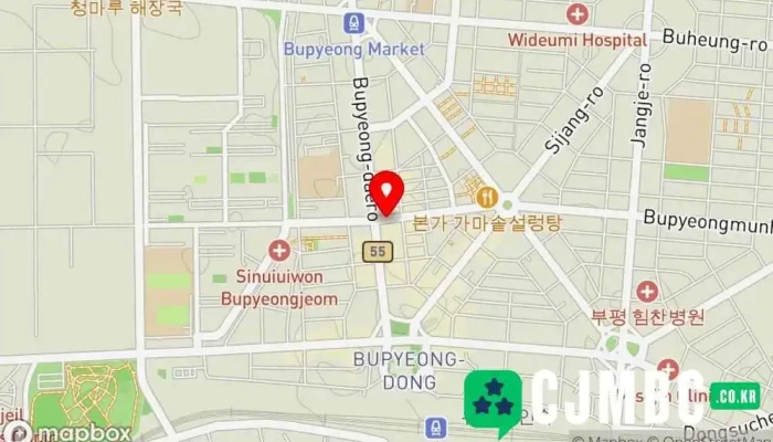 지도 부평문화의거리 관광 명소 에서 부평구