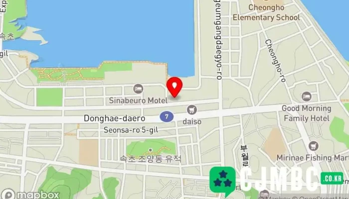 Ceongcohobeseuteuhotel 지도 - 속초시