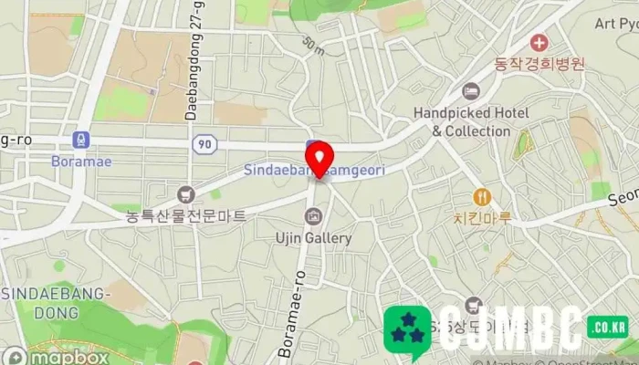 Cu Sindaebangjeom 지도 - 동작구