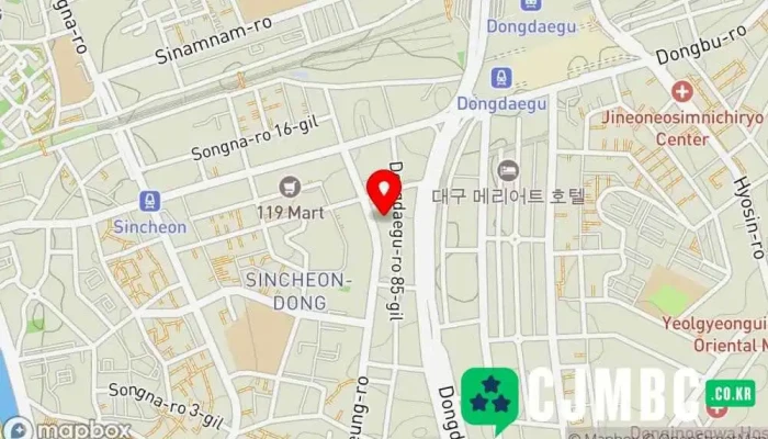 Daegukontenceugieobjiweonsenteo 지도 - 동구