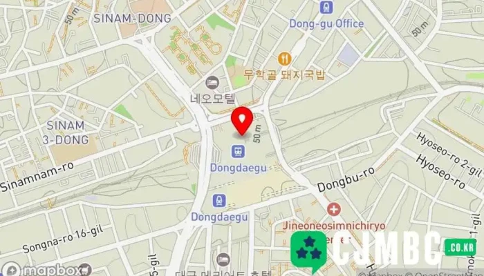 지도 동대구 기차역 에서 동구