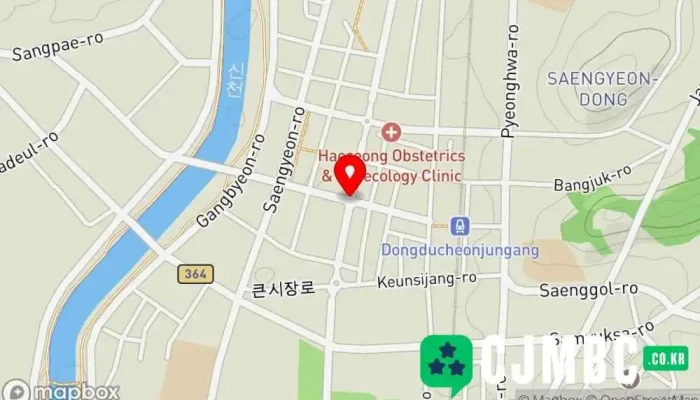 지도 동두천시  에서 동두천시