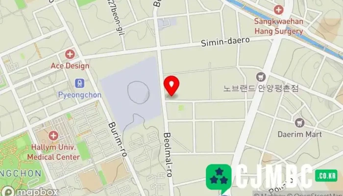 Elaentiregseoseu Anyangjonghabseobiseu Senteo 지도 - 안양시