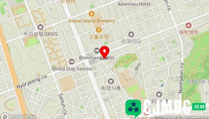 Emrainseutyudio 지도 - 강남구