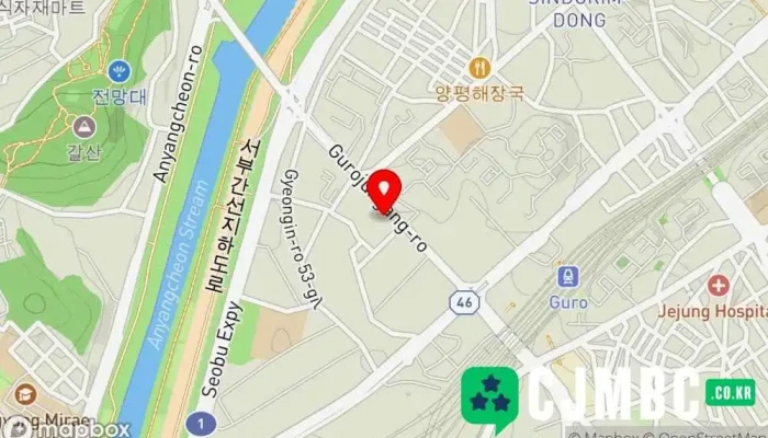 Keobeoriji 지도 - 구로구