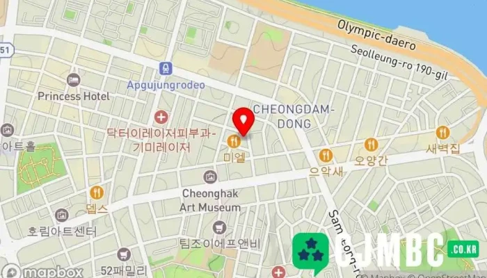 지도 밍글스 한식당 에서 강남구