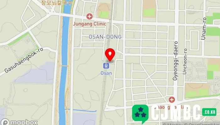 지도 오산역 교통 허브 에서 오산시