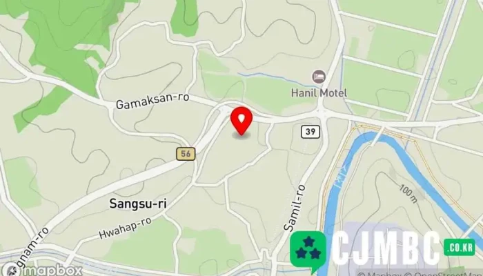 지도 상수리  에서 양주시