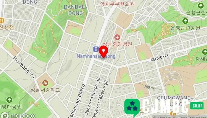 Seoulgyeonggiinceonsaeobjeongrikeonseolting 지도 - 성남시