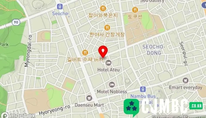 Seupeiseuelbiseu 지도 - 서초구