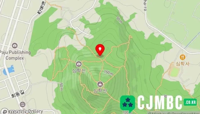 지도 심학산둘레길 하이킹코스 에서 파주시