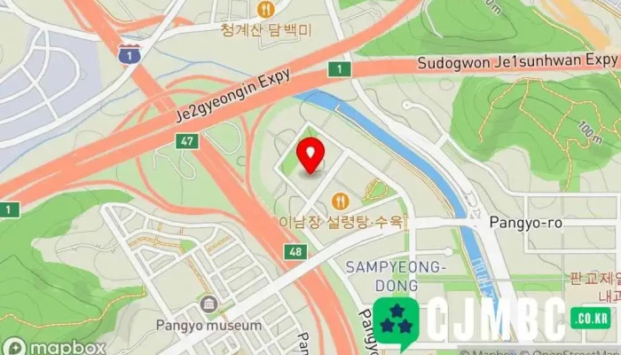 지도 SK쉴더스 본사 컴퓨터 보안 서비스 에서 성남시