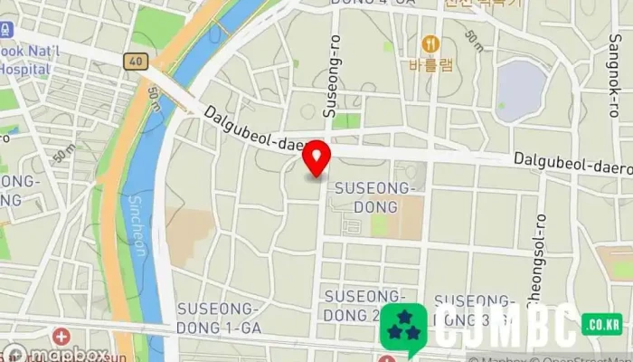 Suseongsimriyisasotongsenteo 지도 - 수성구