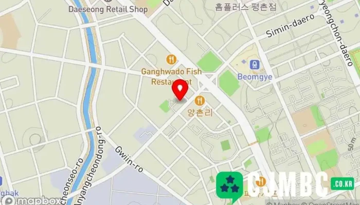 Yebang 지도 - 안양시