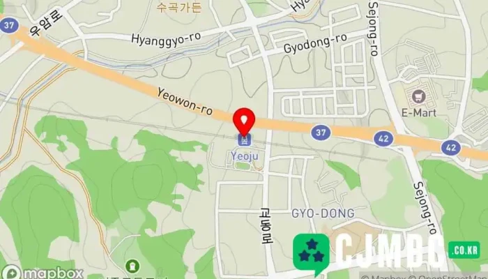 지도 여주 지하철역 에서 여주시