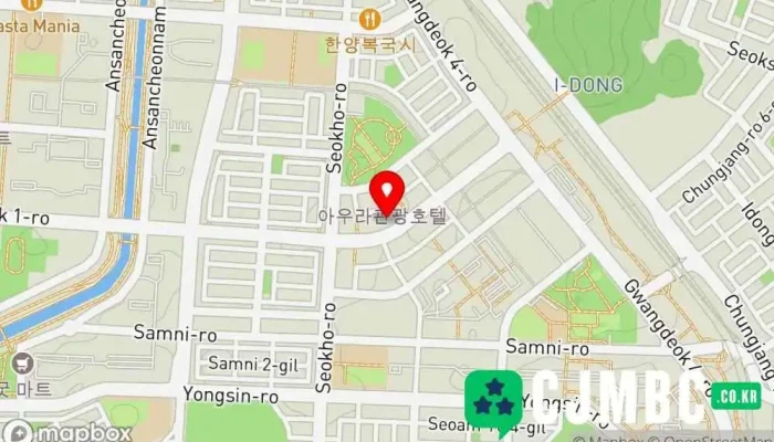 Yososueuro7ansanjisa 지도 - 안산시